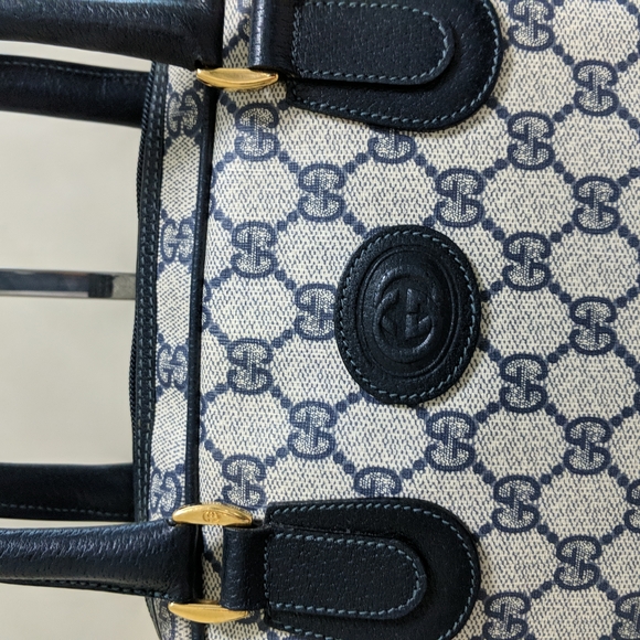 GG GUCCI MONOGRAM CANVAS LEATHER WOMEN'S HANDBAG - Picture 6 of 17